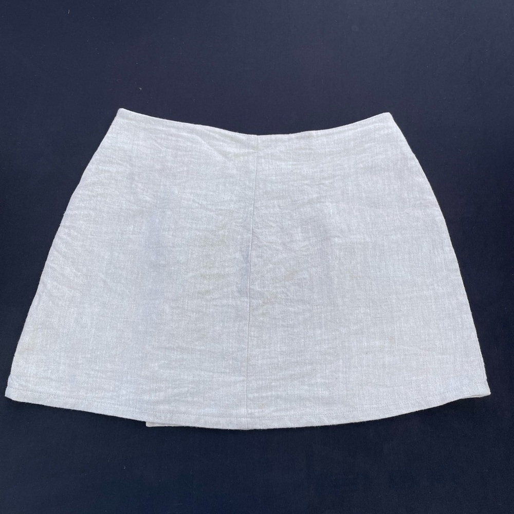 Reformation Cream Button-Front Skirt - Picture 3 of 5